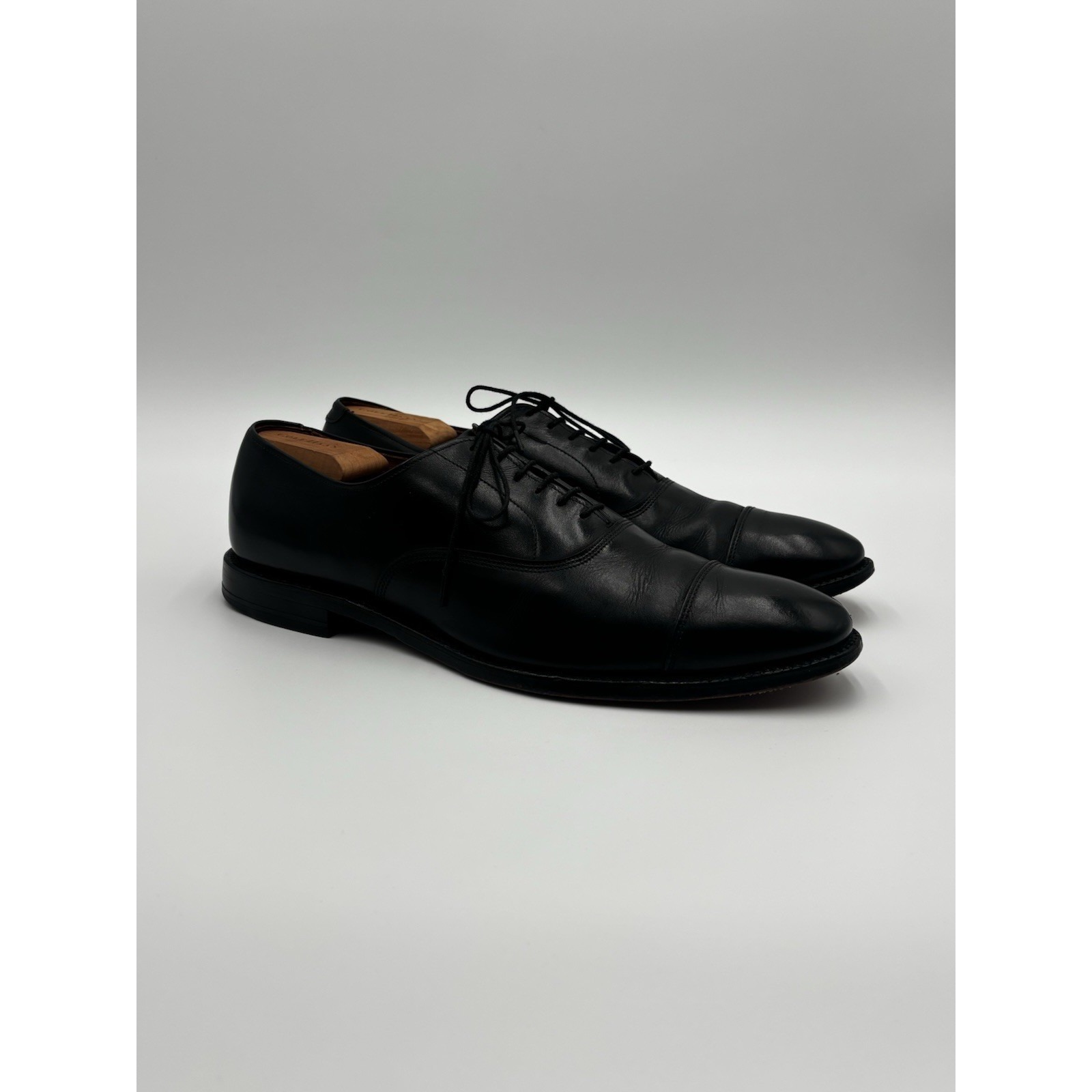 Allen Edmonds Park Avenue Black Cap Toe Oxford Dress Shoes Men's 12.5 Aa Usa